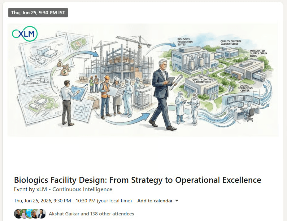 Biologics Facility Design for Operational Excellence